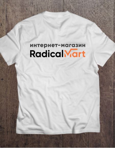 Футболка RadicalMart унисекс (белая)